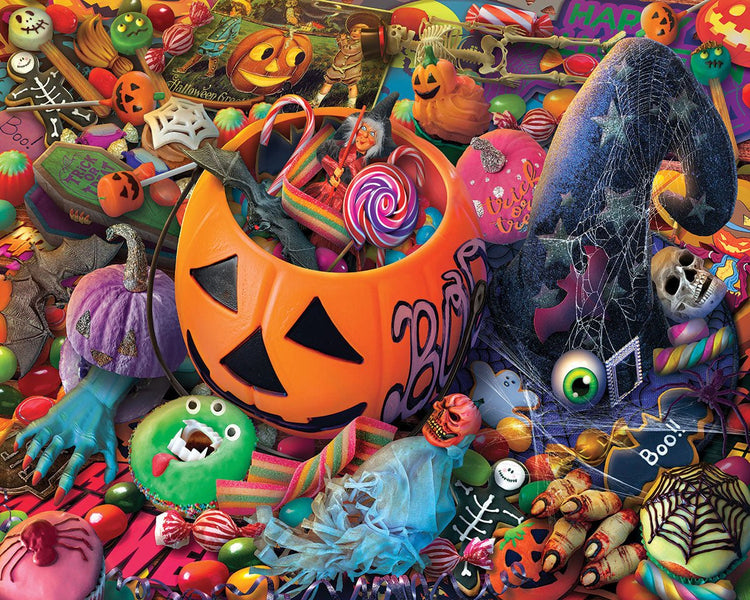White Mountain Puzzles Halloween Treats 1000 Pieces
