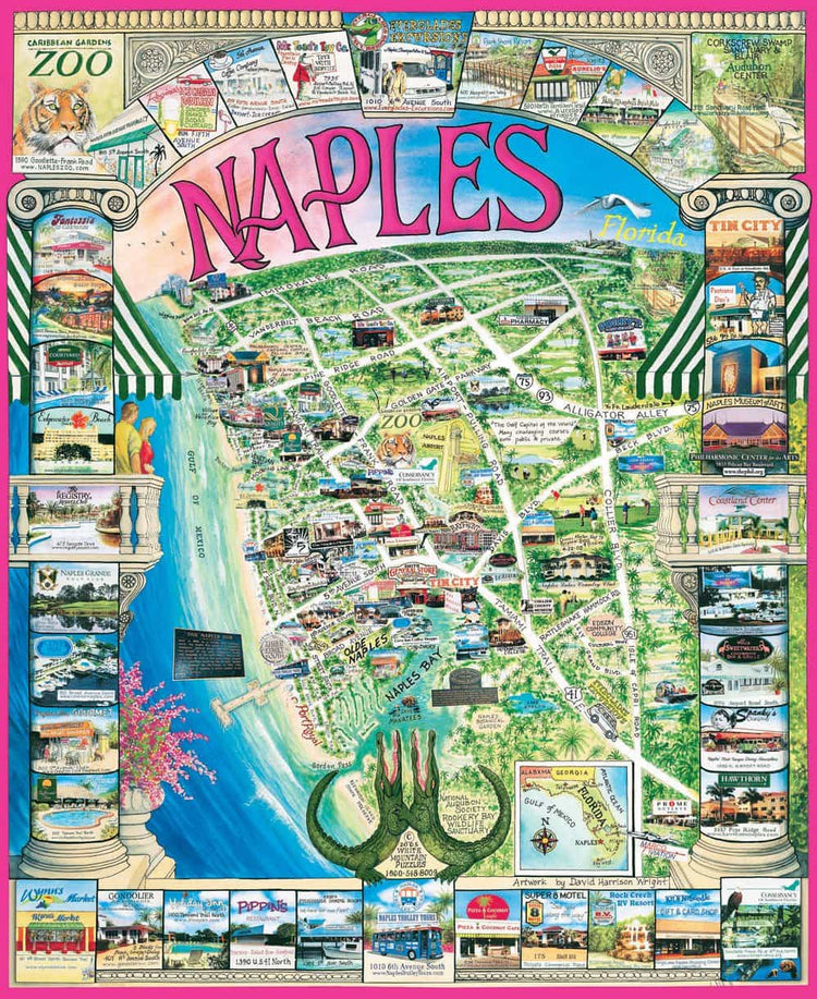 White Mountain Puzzles Naples, FL 1000 Pieces