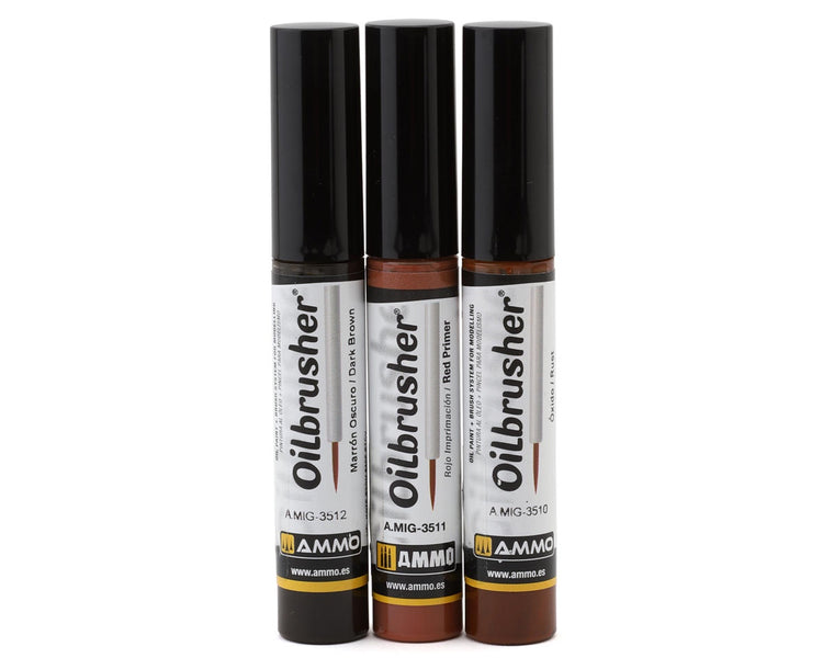 Ammo by MIG Rust Tones Oilbrush Set