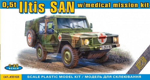 Ace Plastic Models 1/35 Iltis 0.5-Ton San Truck W/Medical