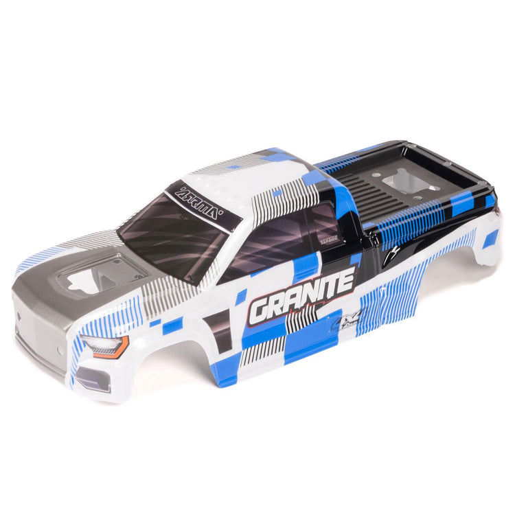 Arrma Granite 4X4 Clipless Painted Decaled Body (Blue/White)
