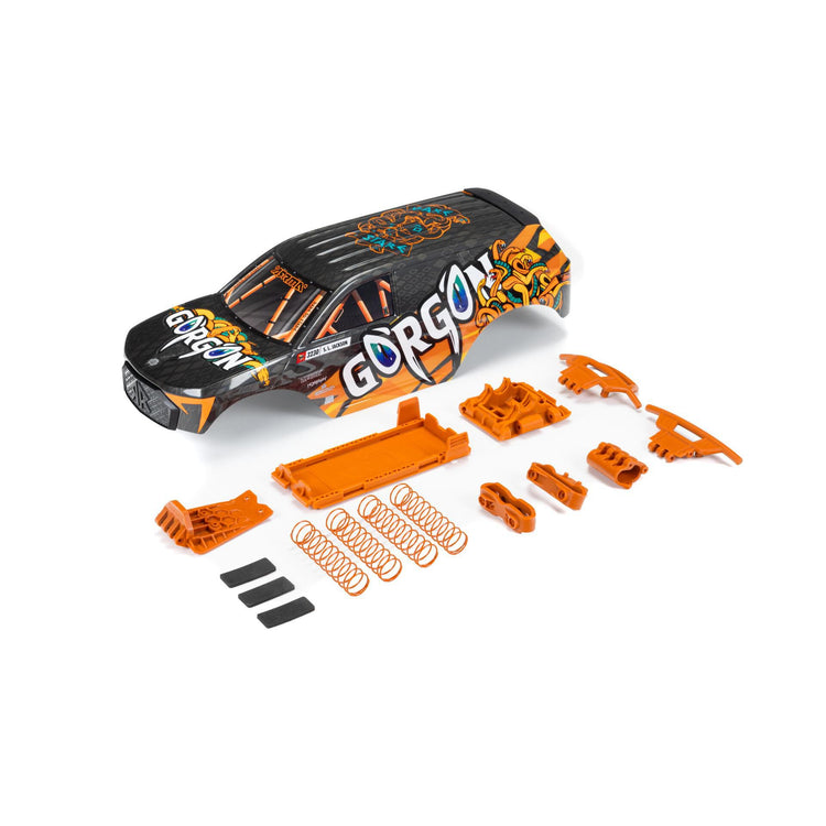 Arrma Gorgon Painted Decaled Trimmed Body Set (Orange)