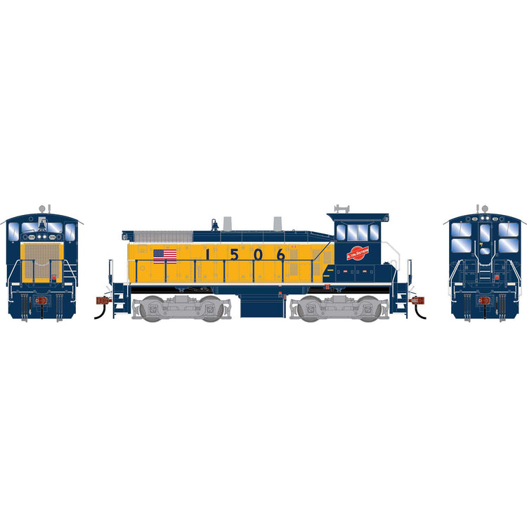Athearn HO ATH SW1500 Locomotive w/DCC & Sound, ALS #1506