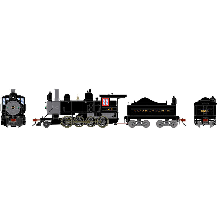 Athearn HO ATH 2-8-0 Steam Locomotive w/DCC & Sound, CP #3238