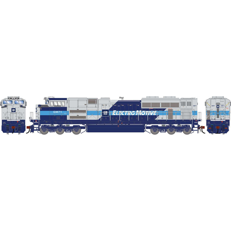Athearn HO GEN SD70ACE Locomotive w/DCC & Sound, EMDX Demonstrator #GM71