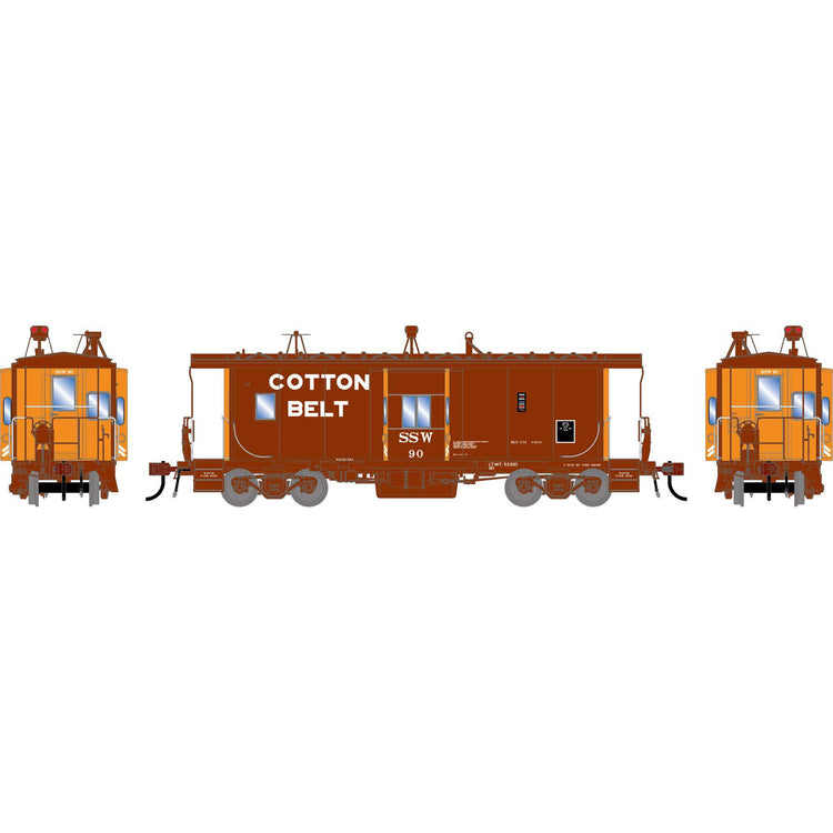 Athearn HO GEN ICC Bay Window Caboose w/Lights, Early SSW #90