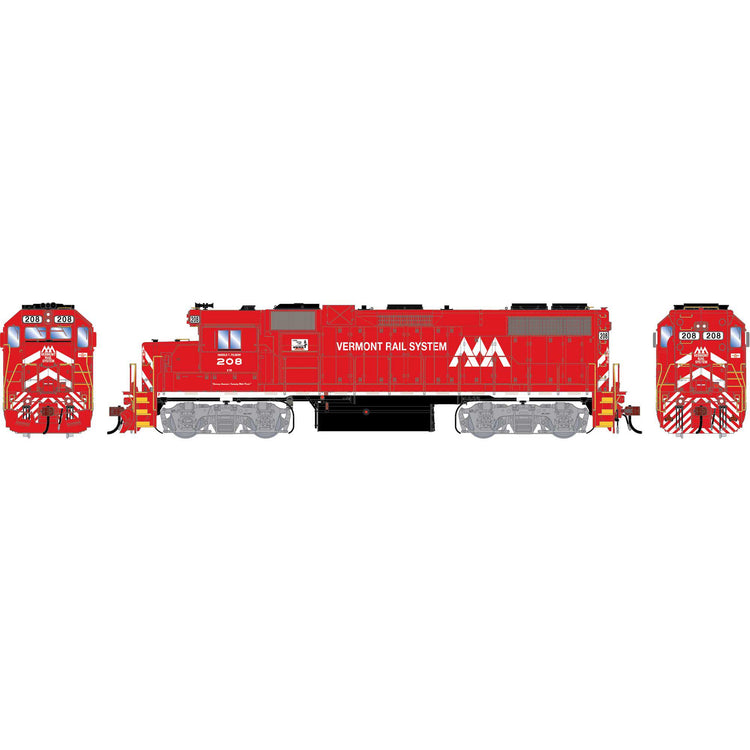 Athearn HO GEN GP38-2 Locomotive w/DCC & Sound, VTR #208
