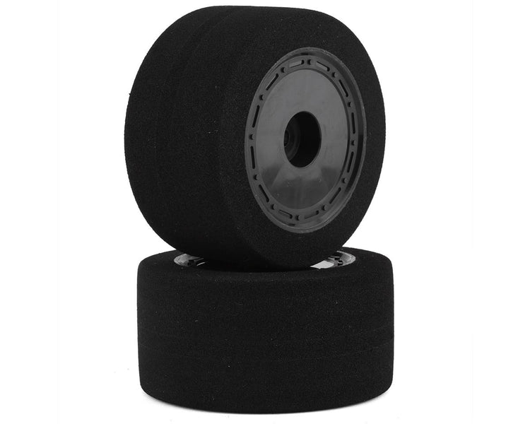 BXR Racing BSR Racing Custom Works Dirt Oval Rear Mounted Foam Tires (2) (Teal)