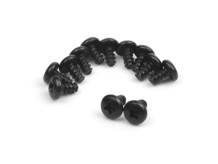 BlackZon Pan Head Self Tapping Screws 2x4mm