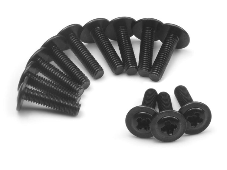 BlackZon Flange Head Self-Tapping Screws PWTHO2.5x12mm