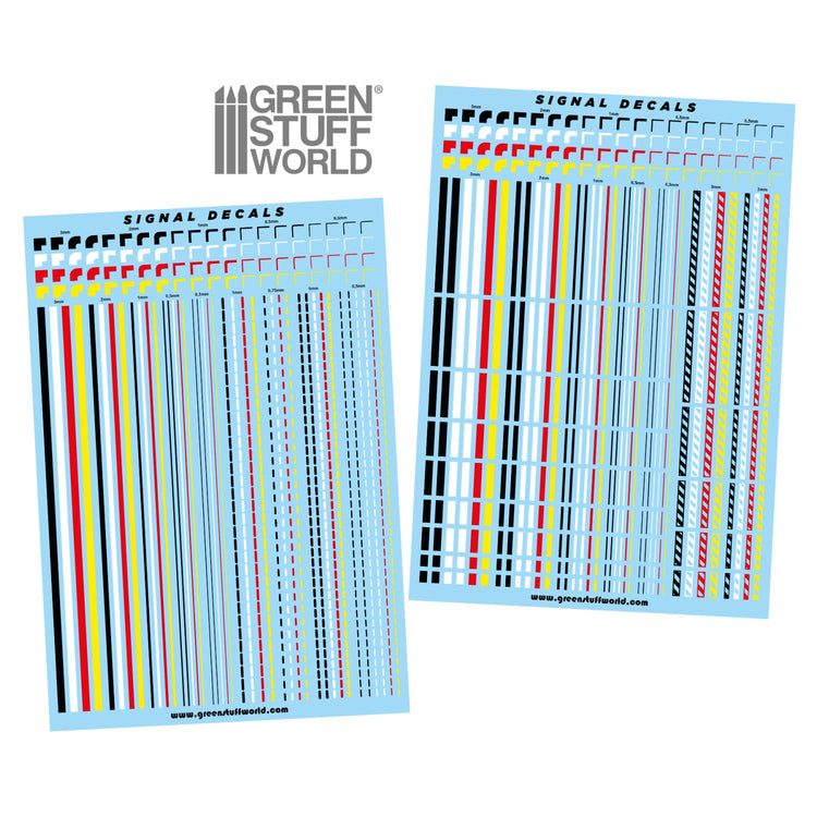 Green Stuff World Waterslide Decals - Lines