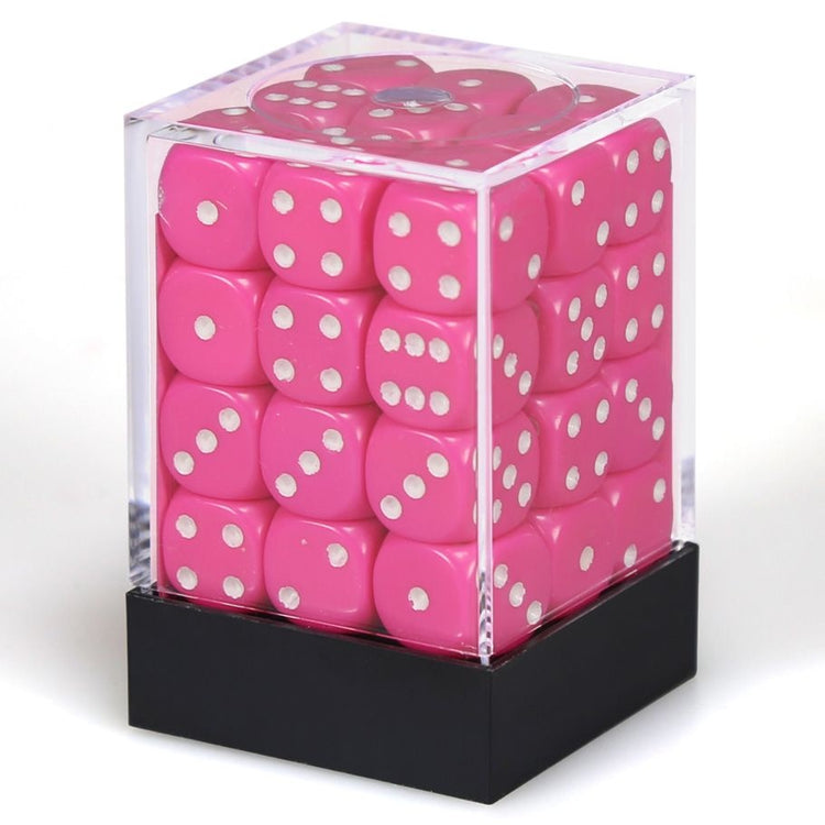 Chessex d6Cube12mm OP PKwh (36)