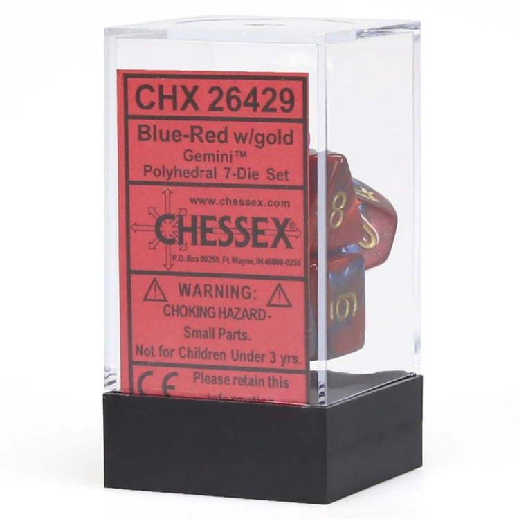 Chessex 7-SetCubeGemini#2 BURDgd