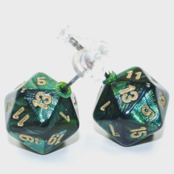 Chessex Stud Earrings SCB JD Mini d20