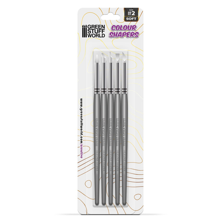 Green Stuff World Clay Shapers - Color Shapers SIZE 2 - White Soft