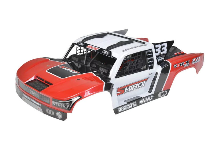 Corally Polycarbonate Body Shiroi + Driver Interior + Roll Cage +