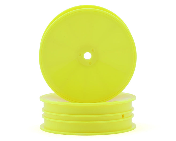 Mugen Seiki 2.2 Narrow Front Buggy Wheels (Yellow) (2) (12mm Hex)