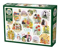 Cobble Hill Puzzles Cat Thoughts 1000pc