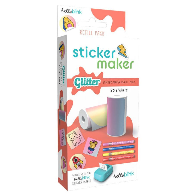 Gamewright Hello Blink: Glitter Sticker Refill Pack