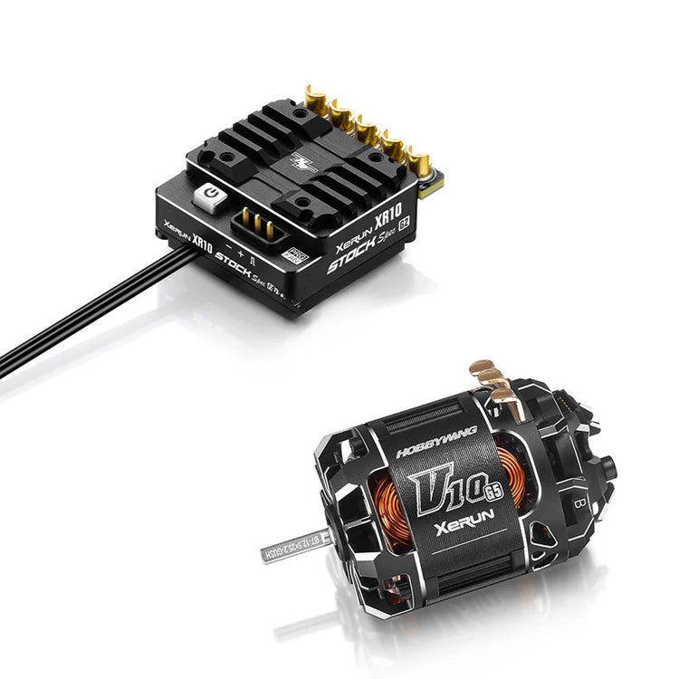 Hobbywing XR10 Stock Spec G2 ESC & V10 17.5T G5 Torque Motor Combo