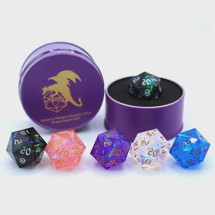 Hymgho Premium Gaming d20 Quest's Reward Mystery Sharp Resin
