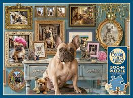 Cobble Hill Puzzles Frenchie 500pc