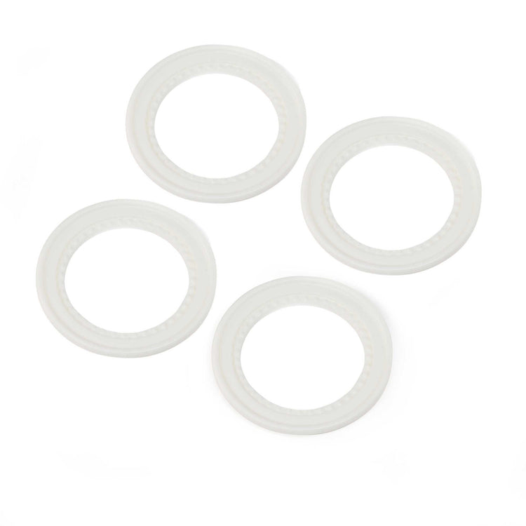 Losi Beadlock Rings, Snap In, White (4): Lmt 2.0