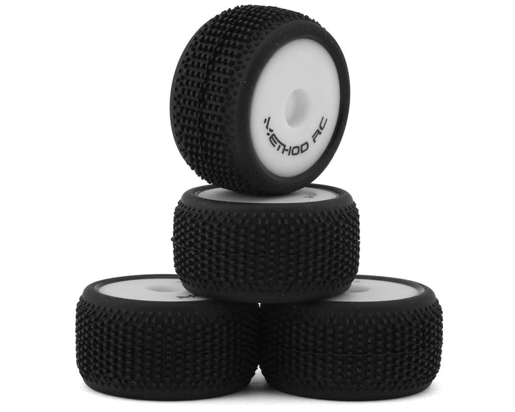 Method R/C Tools Method RC Losi Micro-T NitraGrip 1/28 Pre-Mounted Truck Tires (White) (4)