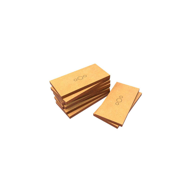 Green Stuff World MDF Bases - Rectangle 25x50mm