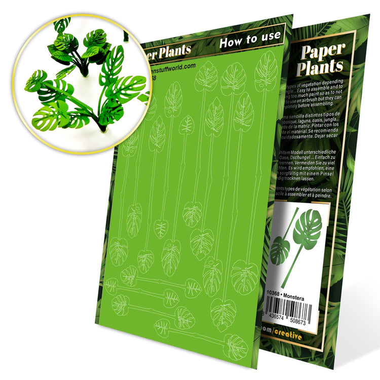 Green Stuff World Paper Plants - Monstera