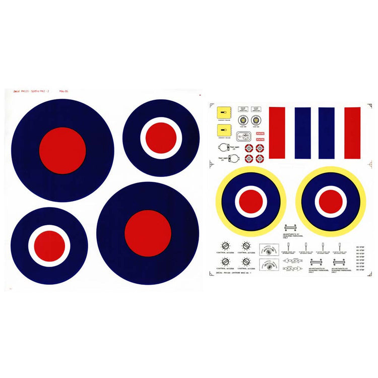 Phoenix Models Decals Spitfire Mk2 GP/EP .46-.55 ARF