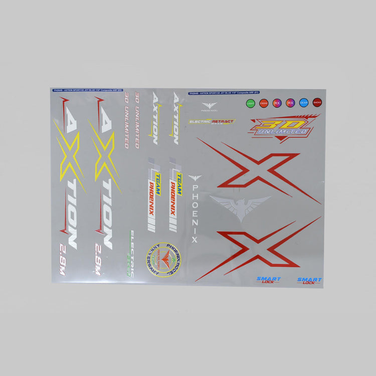 Phoenix Models Decals for AXTION 2.8M JET Blue