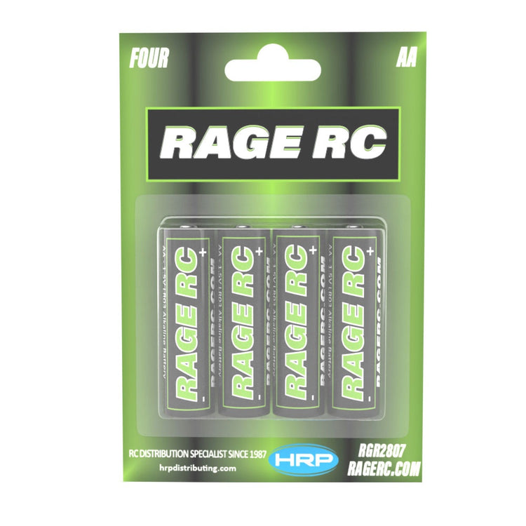 Rage R/C AA Alkaline Batteries (4 Pack)