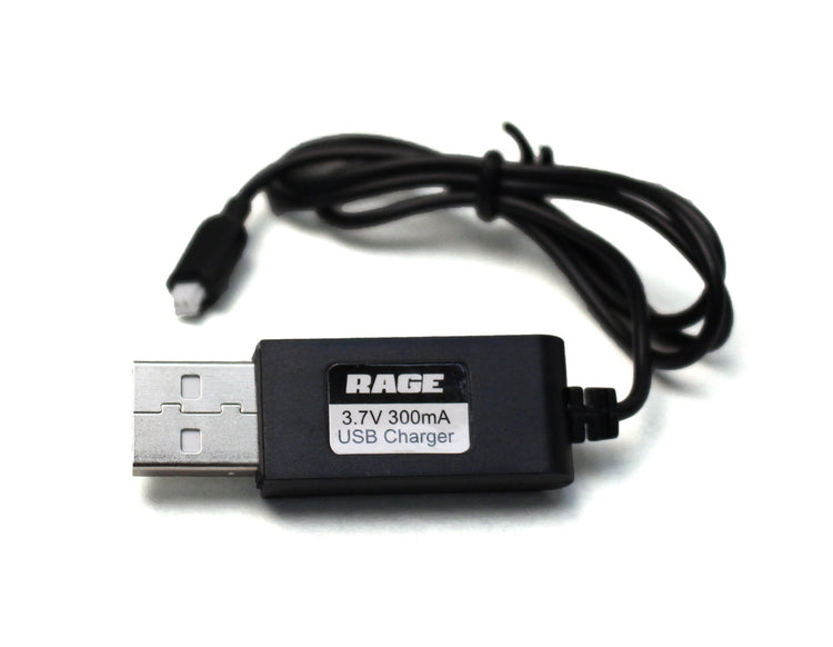 Rage R/C 3.7V 300mA USB Charger; NanoCam