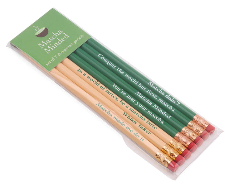 Snifty Pen Matcha Minded Quotable Sharpened Pencil Set (7)