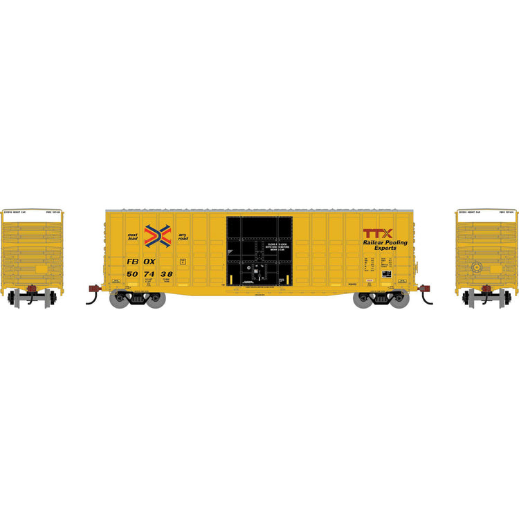 Roundhouse HO RND 50' Waffle High Cube Box Car, FBOX #507438