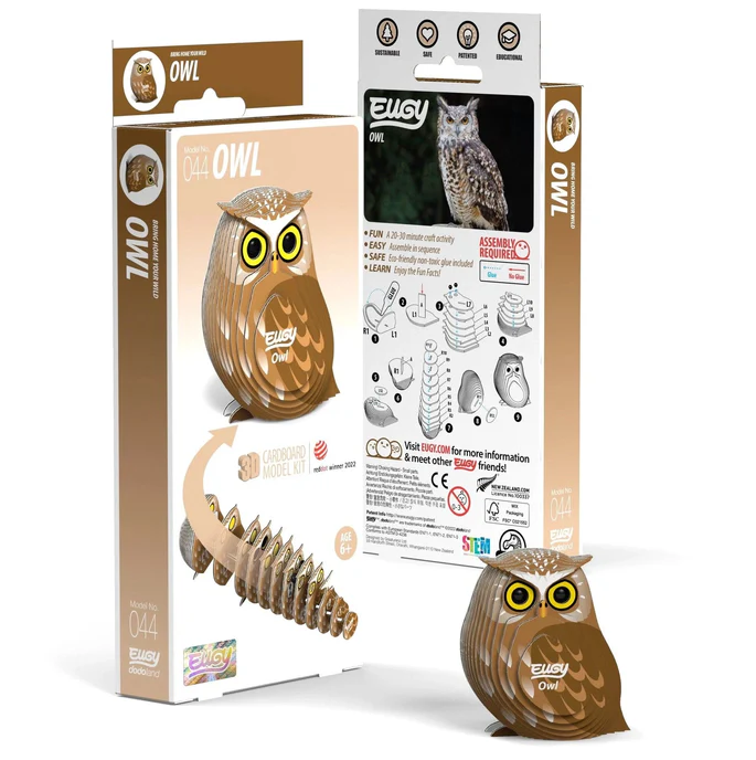 Safari Eugy Owl 3D Puzzle