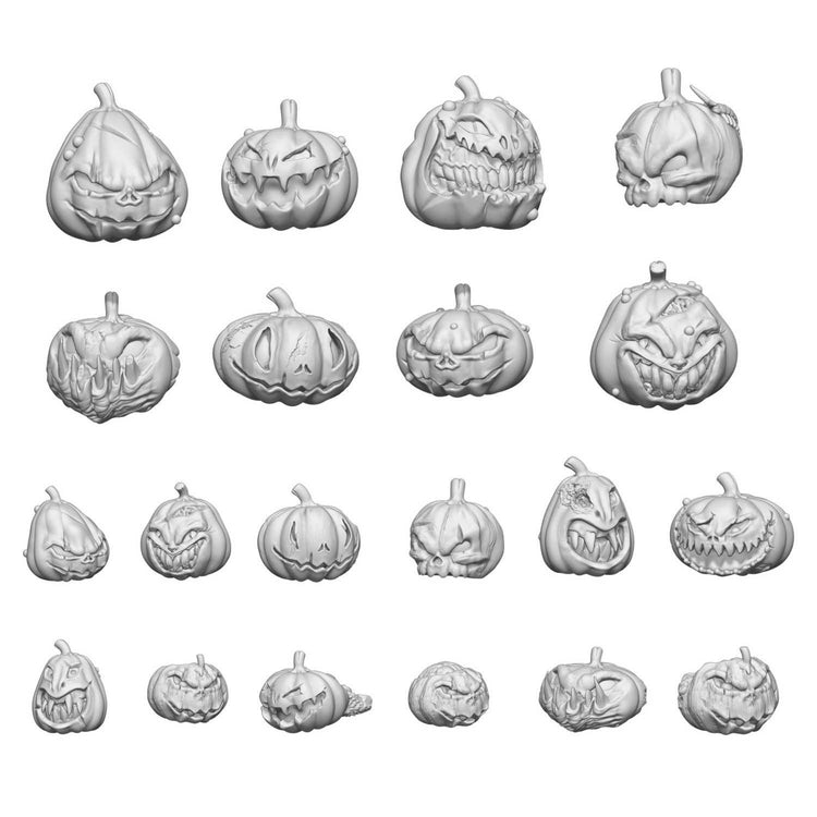 Green Stuff World 3D printed set - Killer Pumpkins