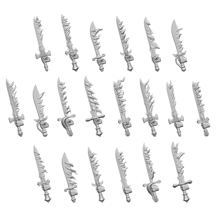 Green Stuff World Fire Swords 1:48