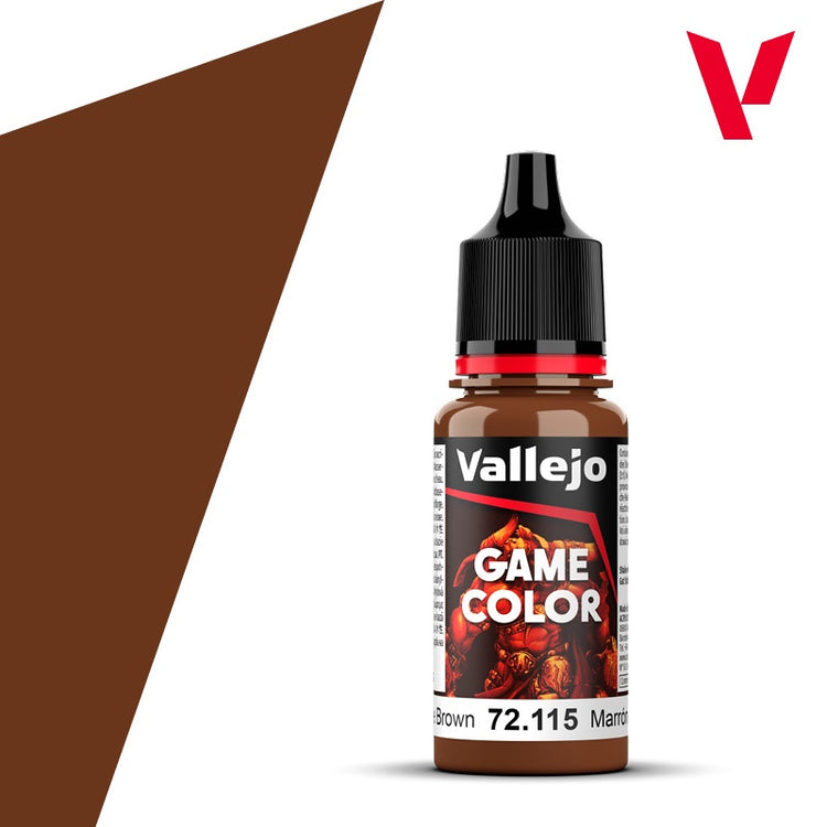 Vallejo 18ml Bottle Grunge Brown Game Color 72115