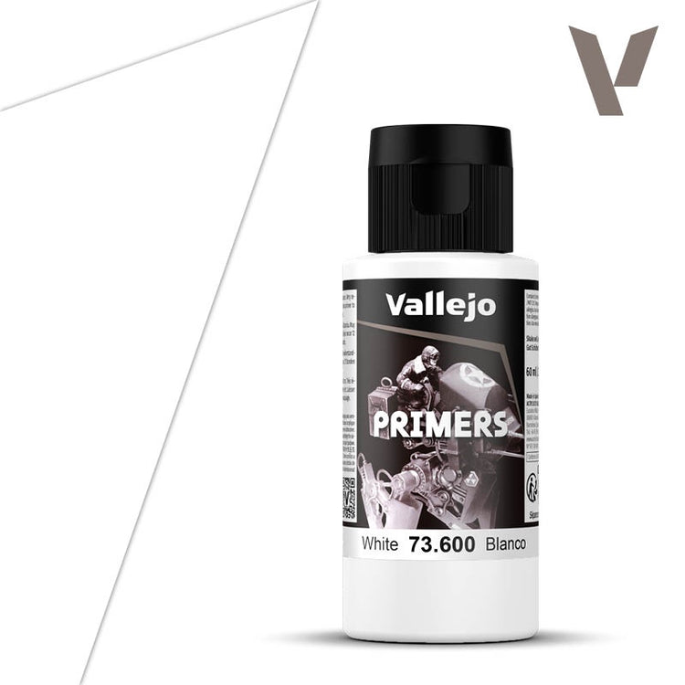 Vallejo 60ml Bottle White Surface Primer 73600
